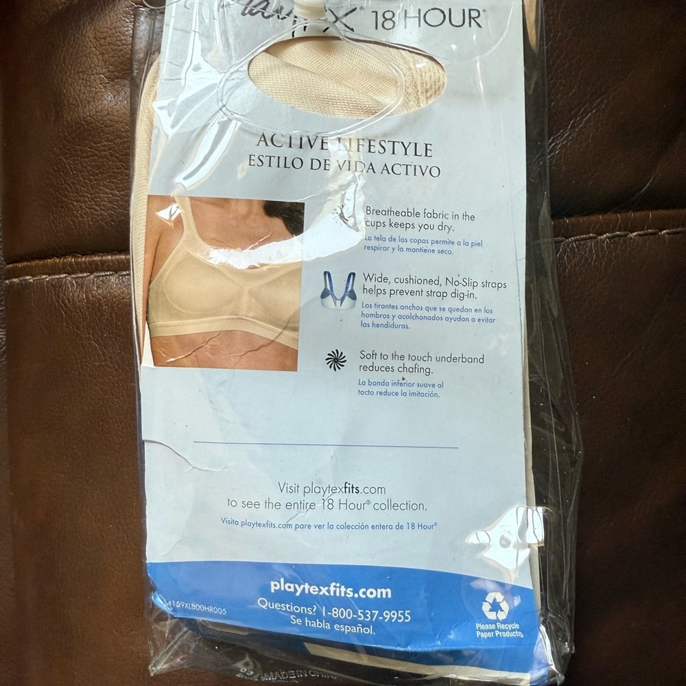 Playtex Light Beige 18 Hour Bra - Picture 3 of 4